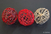 string Christmas decorations by Sylvia & Renate